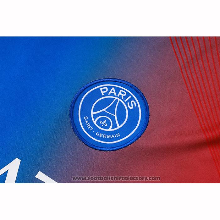 Tracksuit Paris Saint-Germain Short Sleeve 2025-2026 Blue Red - Shorts